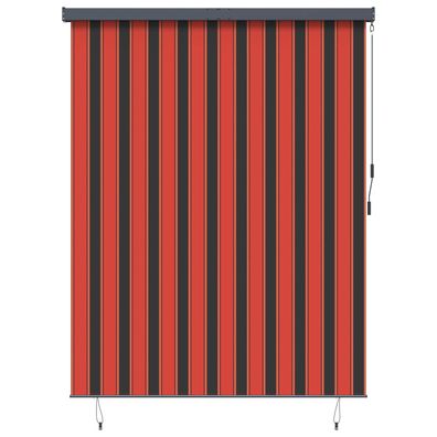 vidaXL Rollo Orange und Braun 200 x 250 cm Stoff und Aluminium