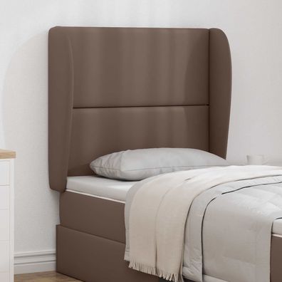 vidaXL Kopfteil Ohr Hellbraun 80 x 23 x 6 cm PVC