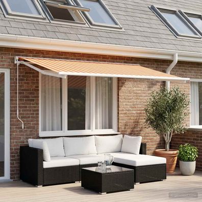 vidaXL Markisenersatzstoff Mehrfarbig 350 x 200 cm Polyester