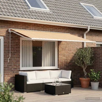vidaXL Markisenersatzstoff Mehrfarbig 500 x 350 cm Polyester