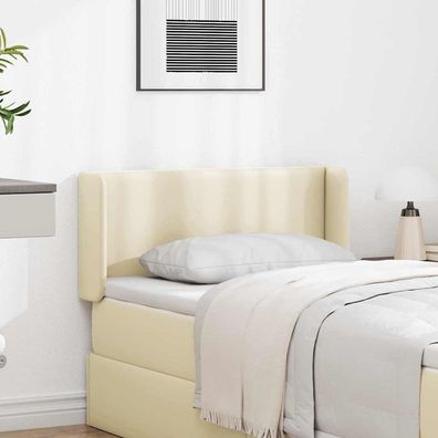 vidaXL Kopfteil Ohr Creme 40,5 x 40,5 x 4 cm PVC