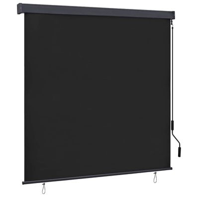 vidaXL Rollo Anthrazit 180 x 250 cm Stoff und Aluminium