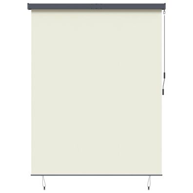 vidaXL Rollo Creme 200 x 250 cm Stoff und Aluminium