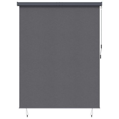 vidaXL Rollo Anthrazit 220 x 250 cm Stoff und Aluminium