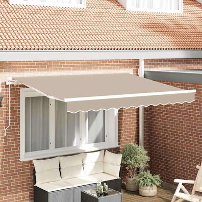 vidaXL Markisenersatzstoff Beige 2,5 x 2 m Polyester