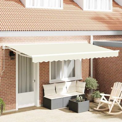 vidaXL Markisenersatzstoff Creme 4 x 2 m Polyester