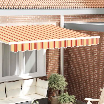 vidaXL Markisenschürzen-Ersatz Gelb und Orange 2,5 m Polyester