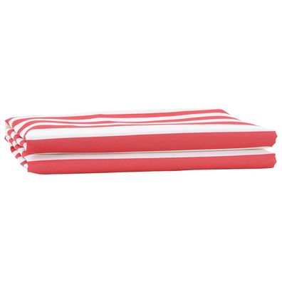 vidaXL Markisenersatzstoff Rot und Weiß 1000 x 160 cm Polyester