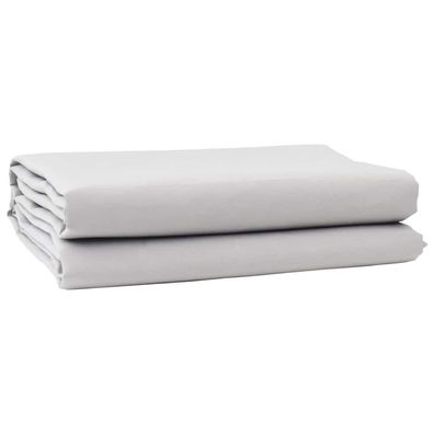vidaXL Markisenersatzstoff Hellgrau 1000 x 160 cm Polyester