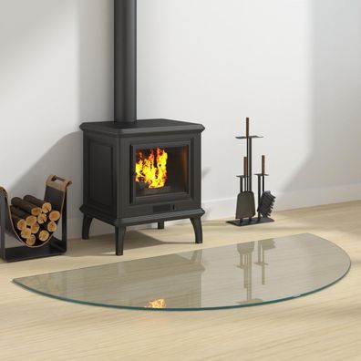 vidaXL Feuerstelle Glasplatte Transparent 1200 x 600 mm Glas
