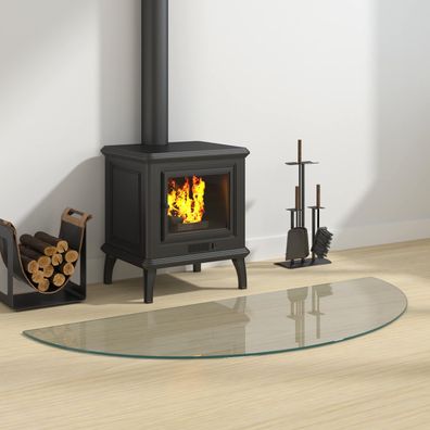 vidaXL Feuerstelle Glasplatte Transparent 1200 x 500 mm Glas