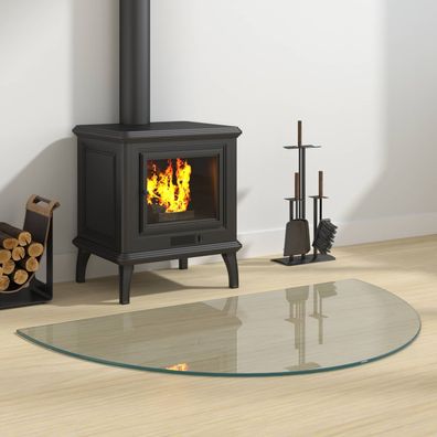 vidaXL Feuerstelle Glasplatte Transparent 1000 x 600 mm Glas
