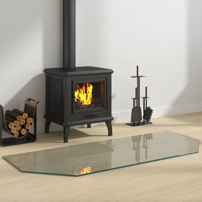 vidaXL Feuerstelle Glasplatte Transparent 120 x 50 cm Glas