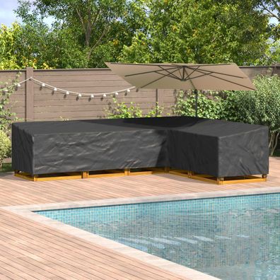 vidaXL Möbelbezug Schwarz 355 x 275 x 80 cm 420D Oxford Stoff
