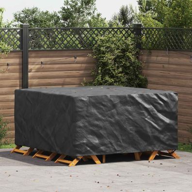 vidaXL Möbelbezug Uni Schwarz 180 x 190 x 85 cm 420D