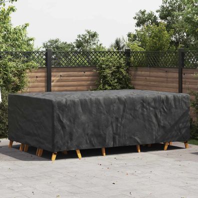 vidaXL Möbelbezug Uni Schwarz 300 x 200 x 90 cm 210D