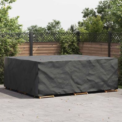 vidaXL Möbelbezug Uni Schwarz 300 x 250 x 70 cm 420D