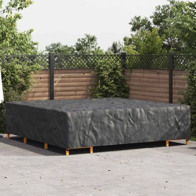 vidaXL Möbelbezug Uni Schwarz 300 x 300 x 70 cm 600D