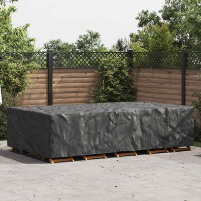 vidaXL Möbelbezug Uni Schwarz 305 x 190 x 85 cm 600D
