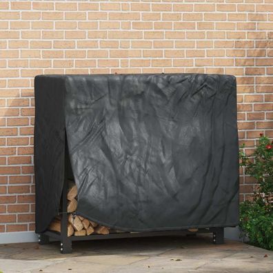 vidaXL Abdeckung für Kaminholzregal Uni Schwarz 210D Oxford Stoff