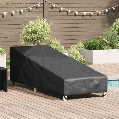 vidaXL Abdeckung für Möbel für den Outdoor Schwarz 195 x 76 x 82 cm