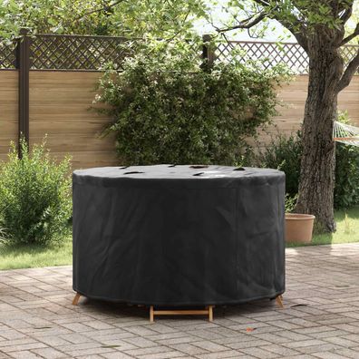 vidaXL Möbelbezug Schwarz 128 x 128 x 71 cm 210D Oxford Stoff