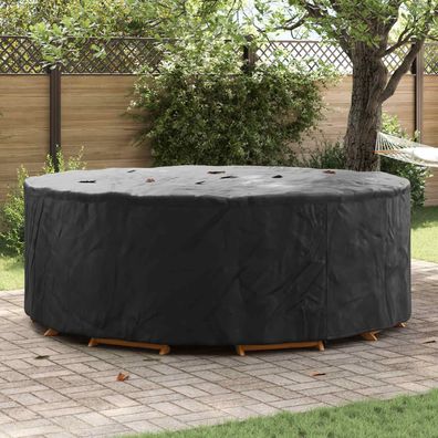vidaXL Möbelbezug Schwarz 244 x 244 x 71 cm 210D Oxford Stoff