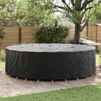 vidaXL Möbelbezug Schwarz 320 x 320 x 85 cm 210D Oxford Stoff
