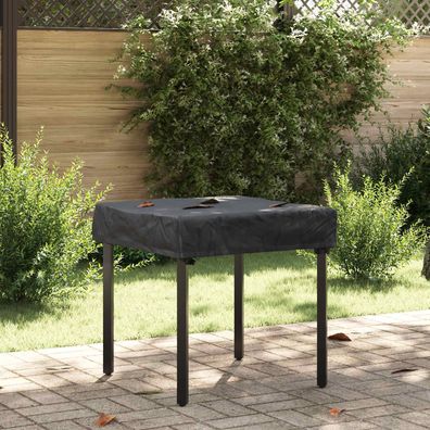 vidaXL Tischdecken Uni Schwarz 82 x 82 x 15 cm Stoff