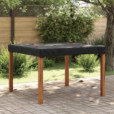 vidaXL Tischdecken Uni Schwarz 122 x 122 x 15 cm Stoff