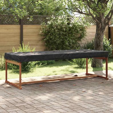 vidaXL Tischdecken Uni Schwarz 102 x 262 x 15 cm Stoff