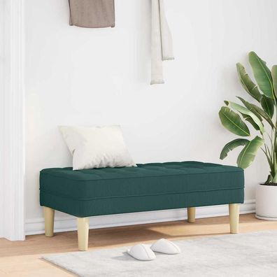 vidaXL Bank mit Kissen Dunkelgrün 113 x 57 x 39 cm Stoff