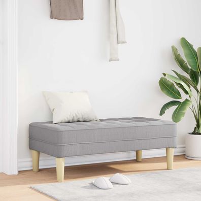 vidaXL Bank mit Kissen Wolkengrau 113 x 57 x 39 cm Stoff