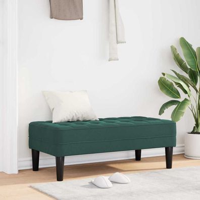 vidaXL Bank mit Kissen Dunkelgrün 113 x 57 x 39 cm Samt