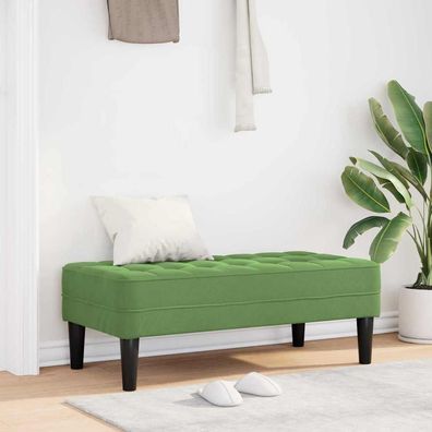 vidaXL Bank mit Kissen Hellgrün 113 x 57 x 39 cm Samt