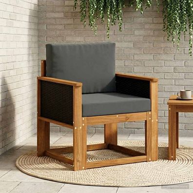 vidaXL Outdoor Mittelsofa Massivholz Akazie Natur