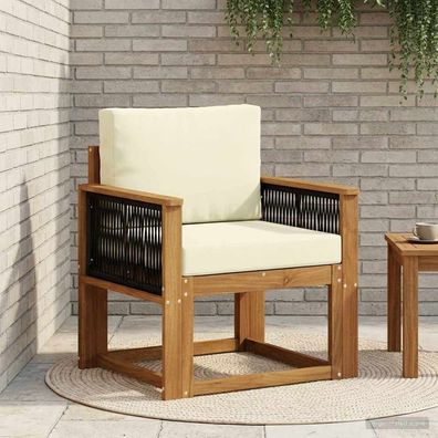 vidaXL Outdoor Mittelsofa Massivholz Akazie Natur