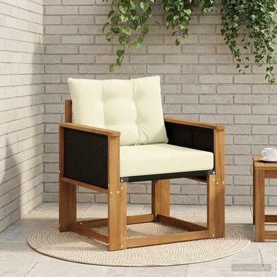 vidaXL Outdoor Mittelsofa Massivholz Akazie Natur