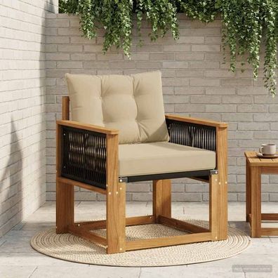 vidaXL Outdoor Mittelsofa Massivholz Akazie Natur