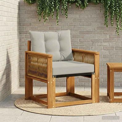 vidaXL Outdoor-Sofa Massivholz Akazie Natur