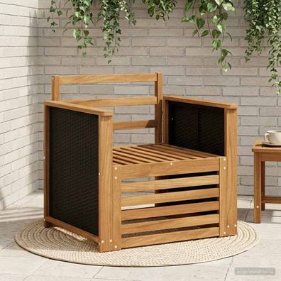 vidaXL Outdoor Mittelsofa Natur