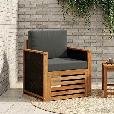vidaXL Outdoor Mittelsofa Natur