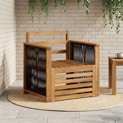 vidaXL Outdoor Mittelsofa Natur