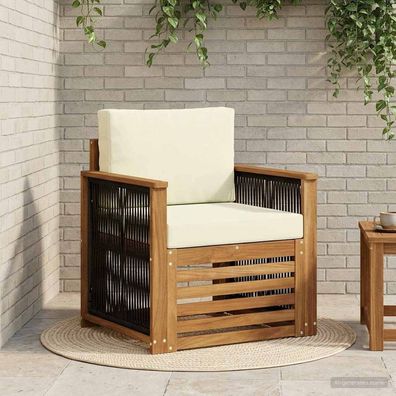 vidaXL Outdoor Mittelsofa Natur