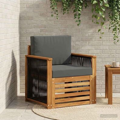vidaXL Outdoor Mittelsofa Natur