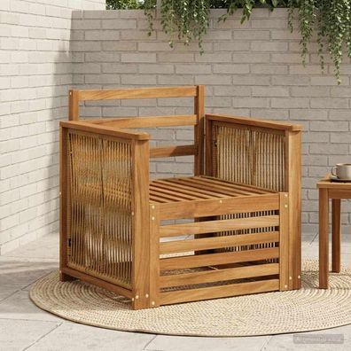 vidaXL Outdoor Mittelsofa Natur