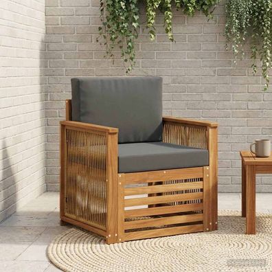 vidaXL Outdoor Mittelsofa Natur