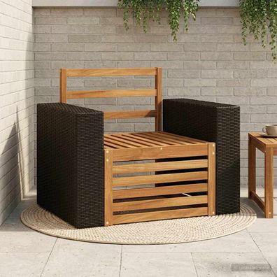 vidaXL Outdoor Mittelsofa Natur