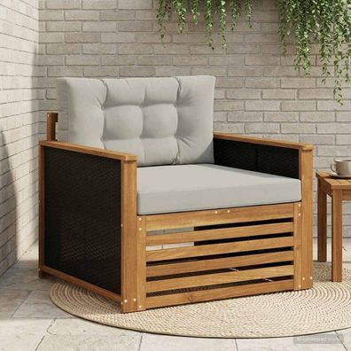 vidaXL Outdoor Mittelsofa Natur