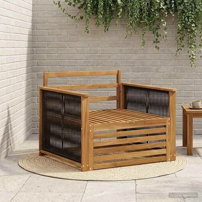vidaXL Outdoor Mittelsofa Natur